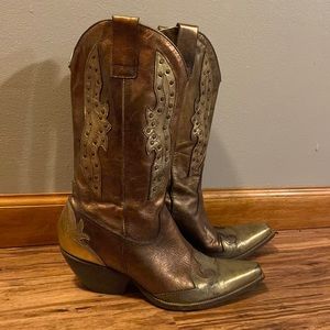 BCBGirls Bronze Gold Western Boots